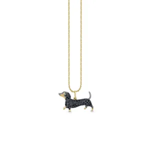 Gold & Diamond Dachshund Charm