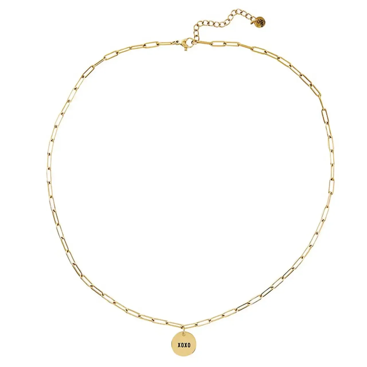 GOLD CHAIN XOXO NECKLACE
