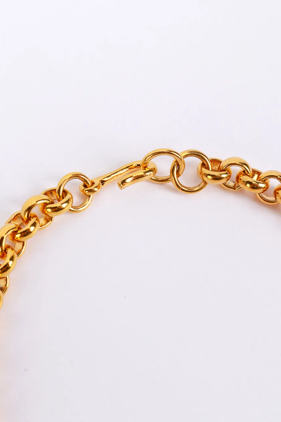 Gold Crystal Ice Nugget Collar Necklace