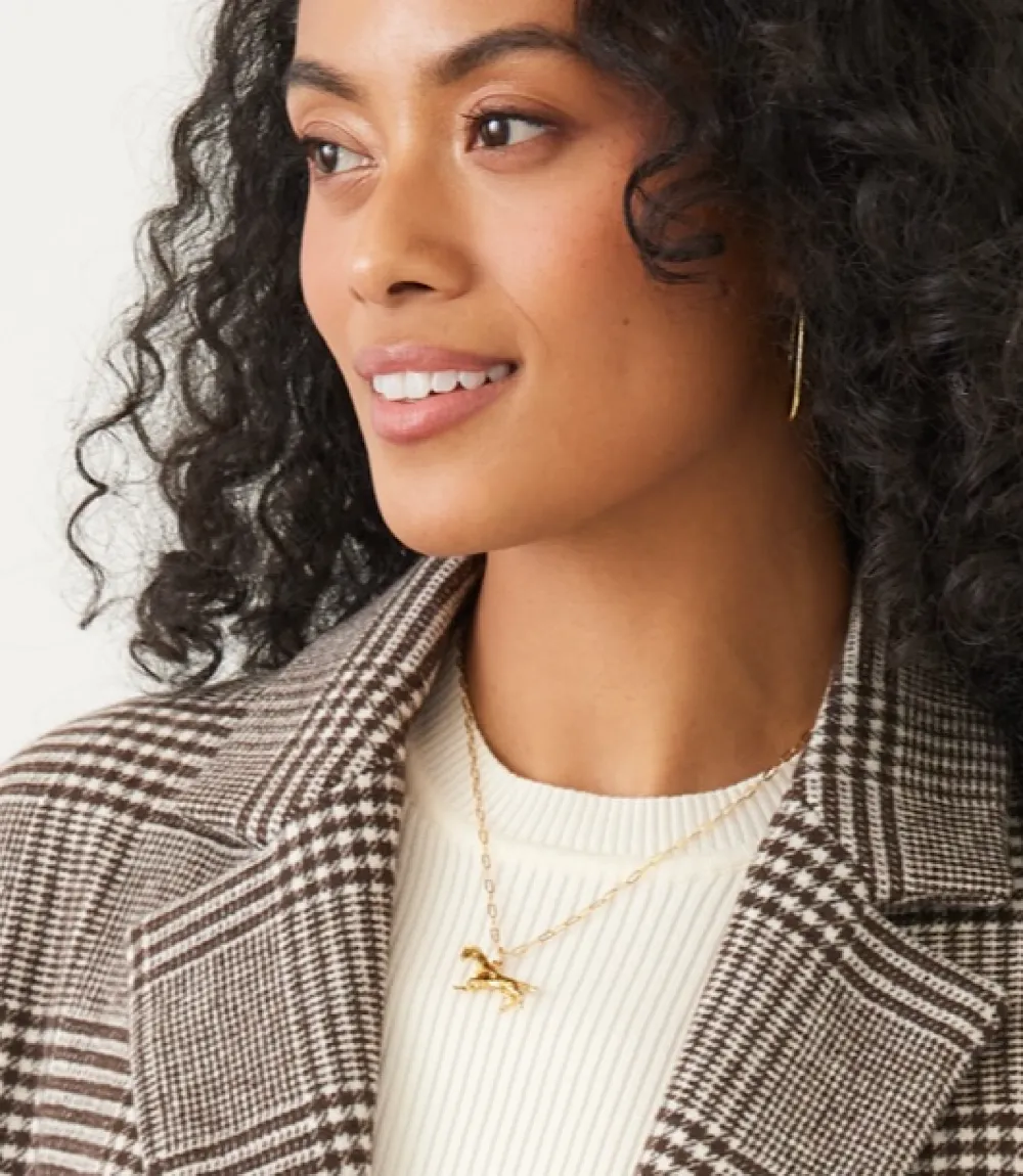 Gold Horse Necklace