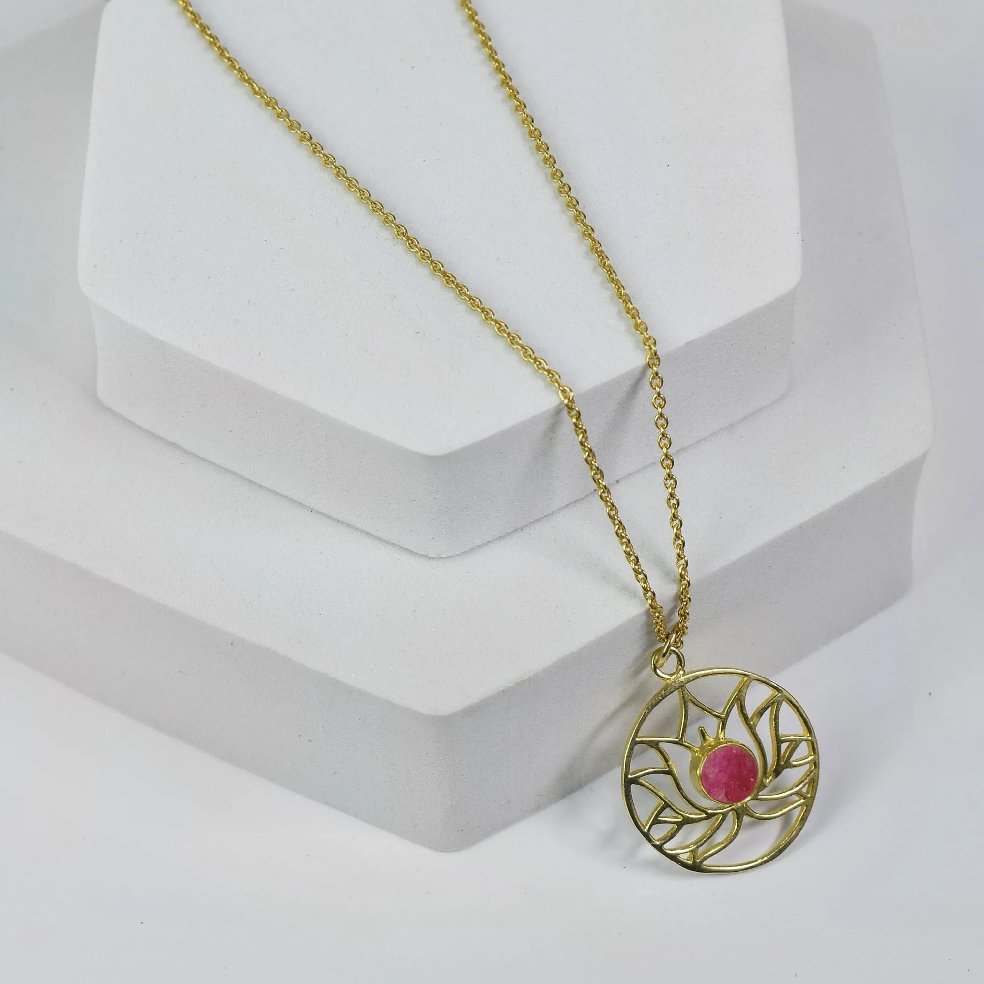 Golden Lotus Necklace - VNK0006