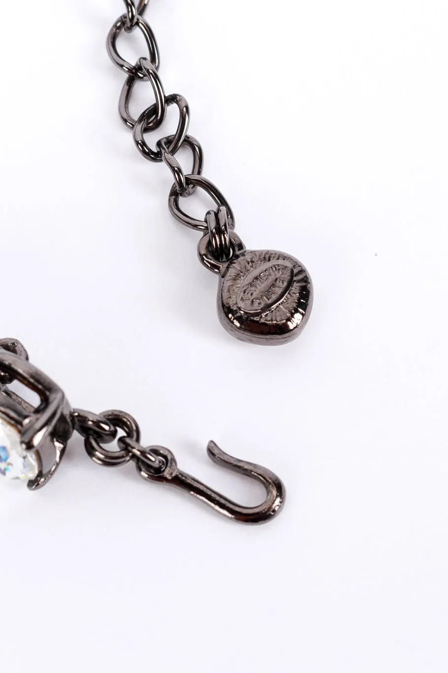 Graduated Crystal Cushion Collar Necklace