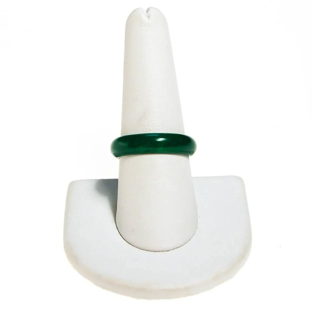 Green Jade Band Ring