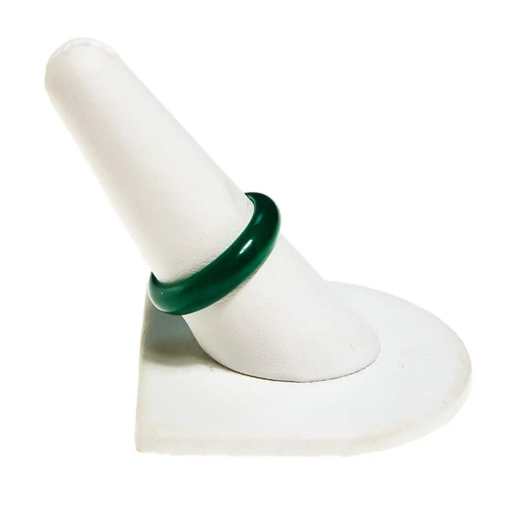 Green Jade Band Ring