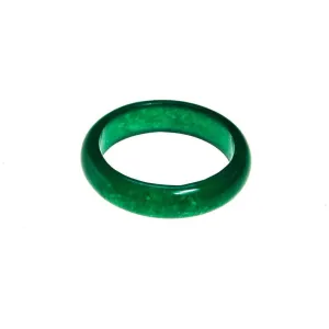 Green Jade Band Ring
