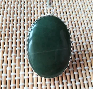 Green Jade Gemstone Pendant (Margaj locket)