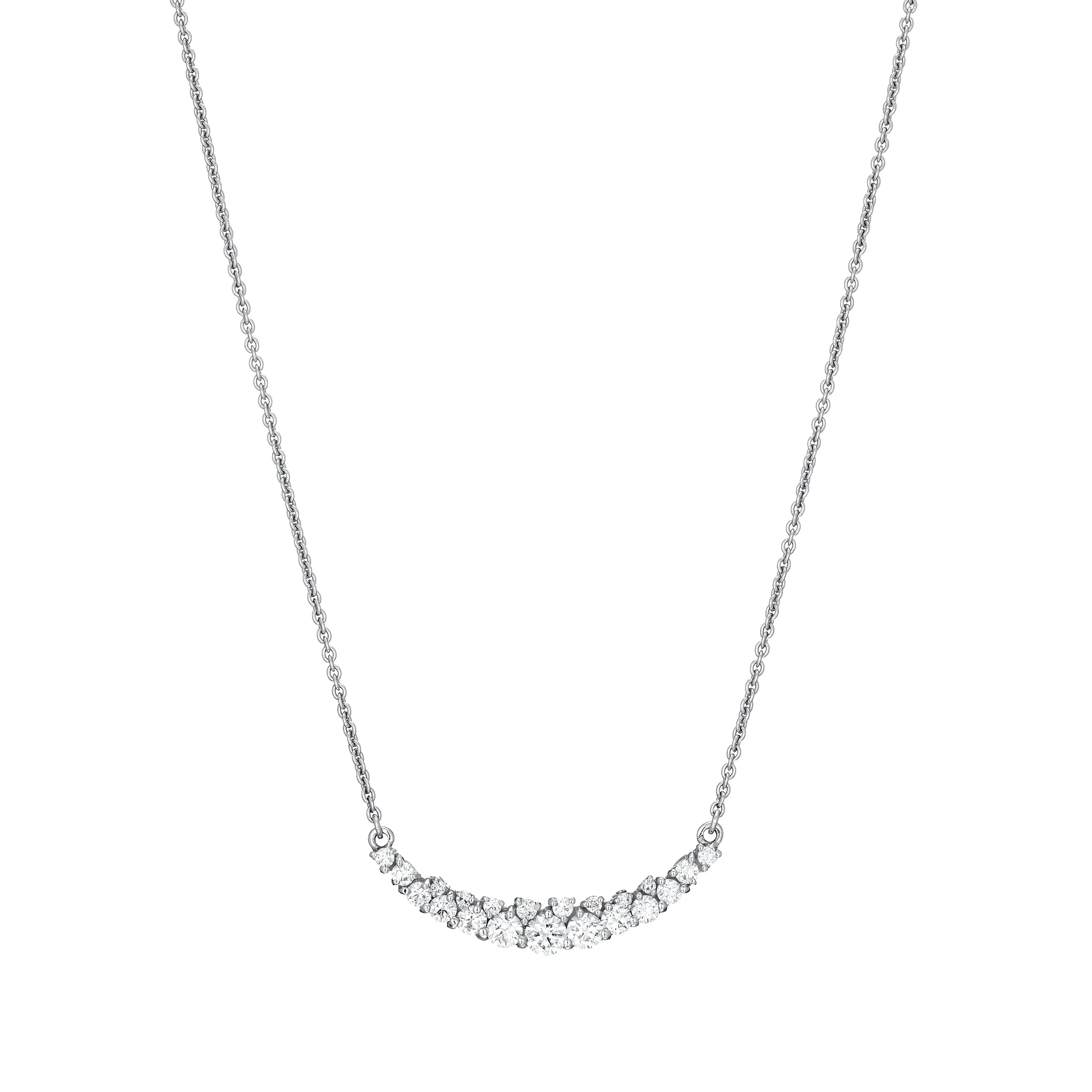Half Moon Diamond Necklace