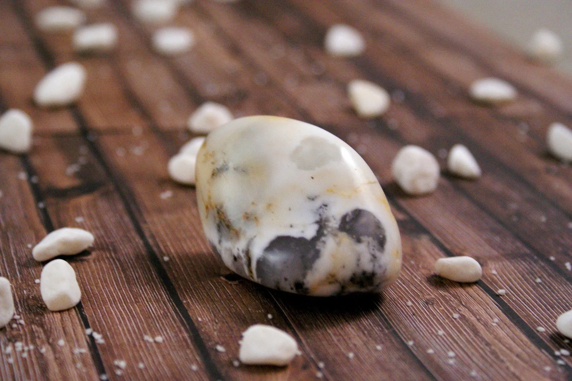 Hand Polished White Agate