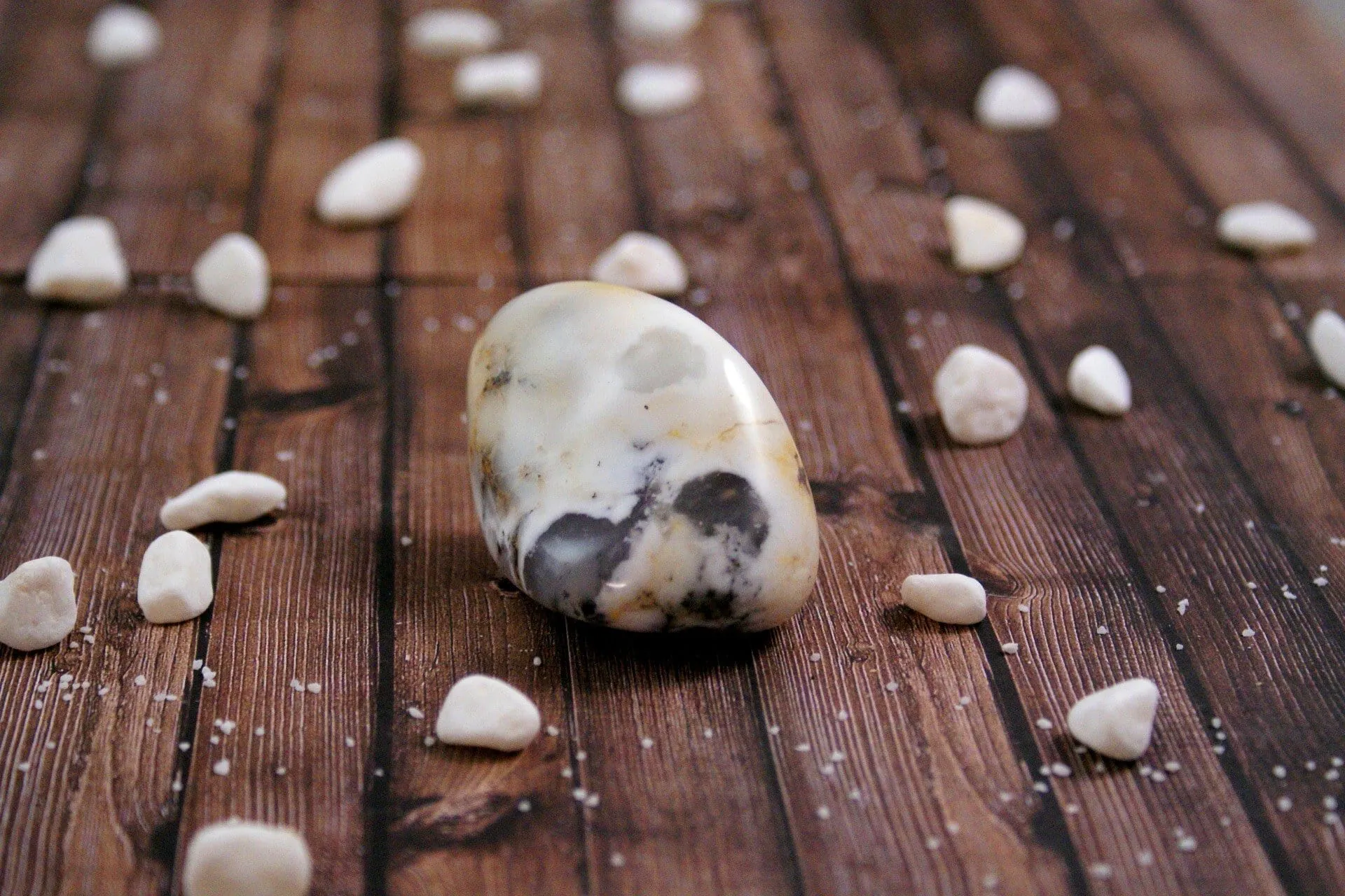 Hand Polished White Agate