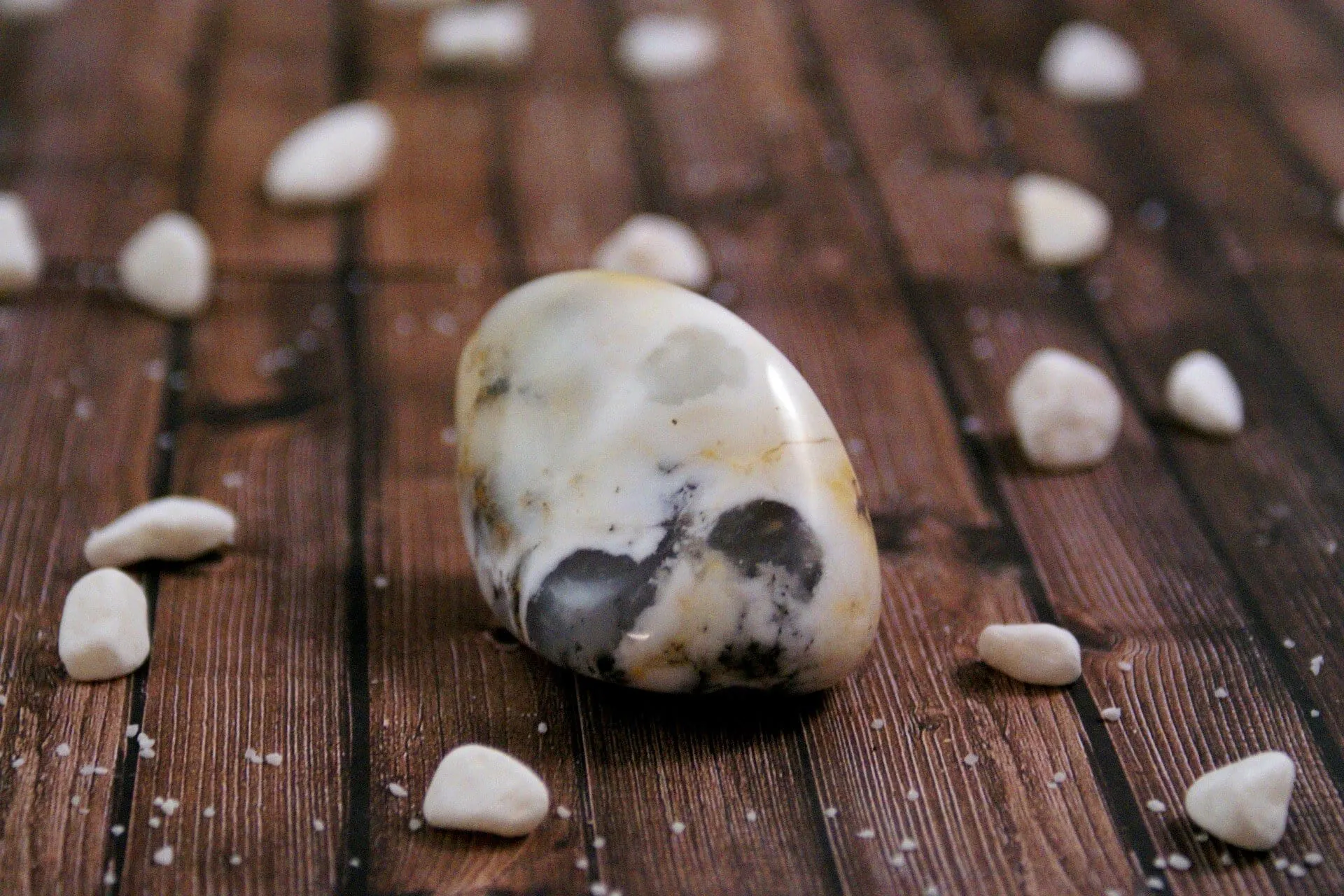 Hand Polished White Agate