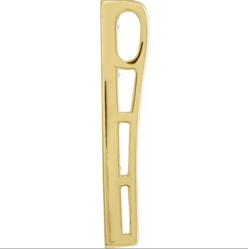 Heart Diamond Bar Pendant