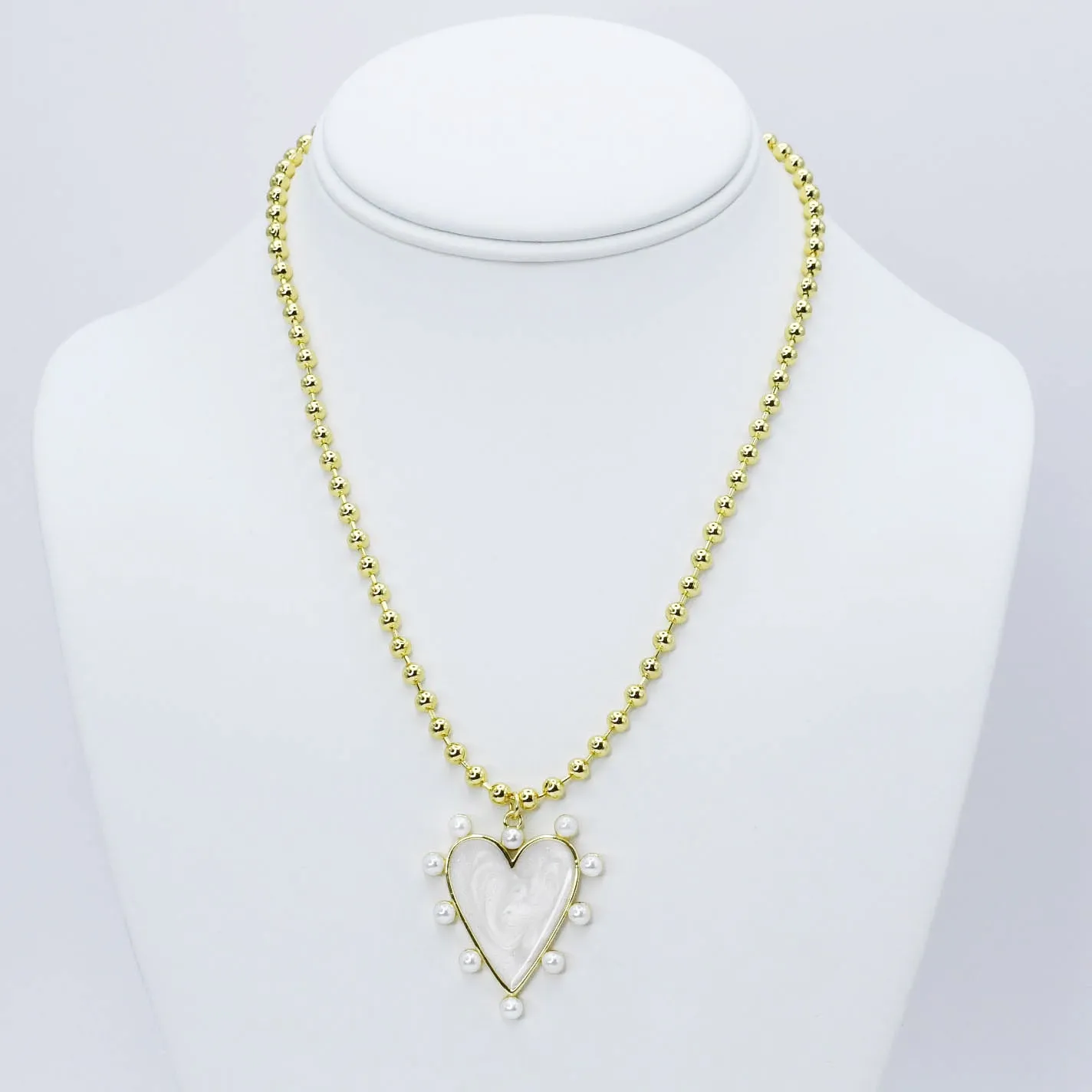 Heart of Pearls Necklace