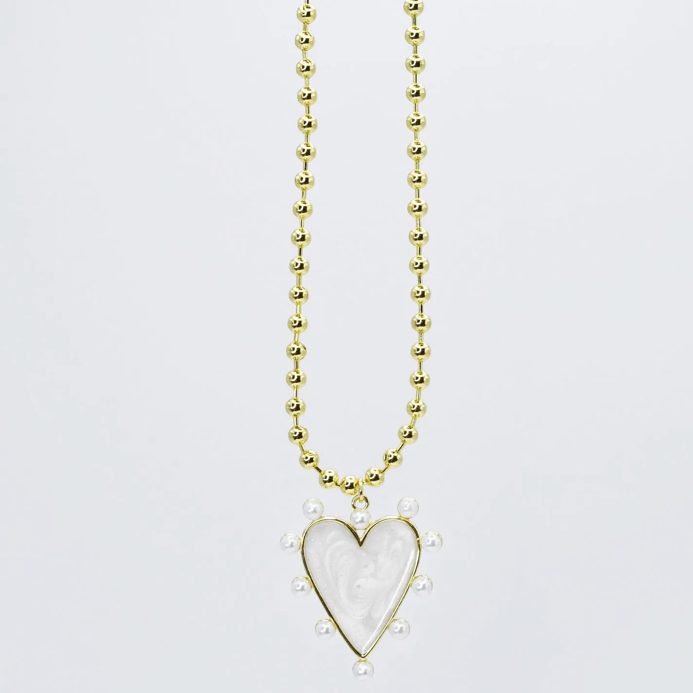 Heart of Pearls Necklace