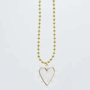Heart of Pearls Necklace