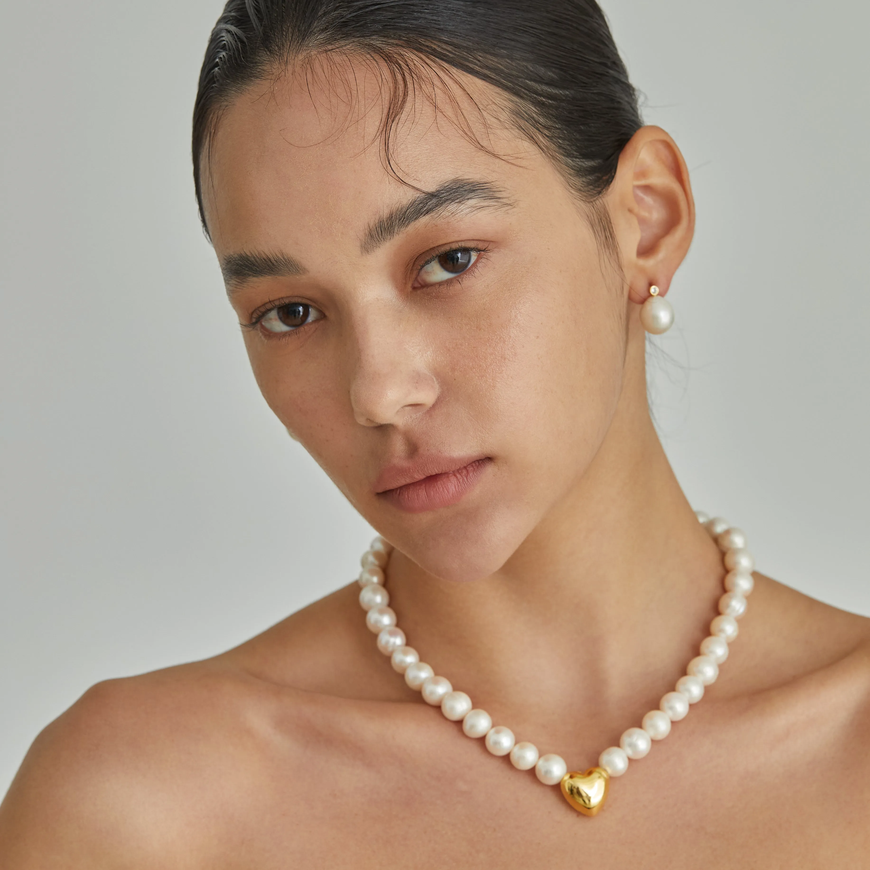 Heart Pearly Necklace