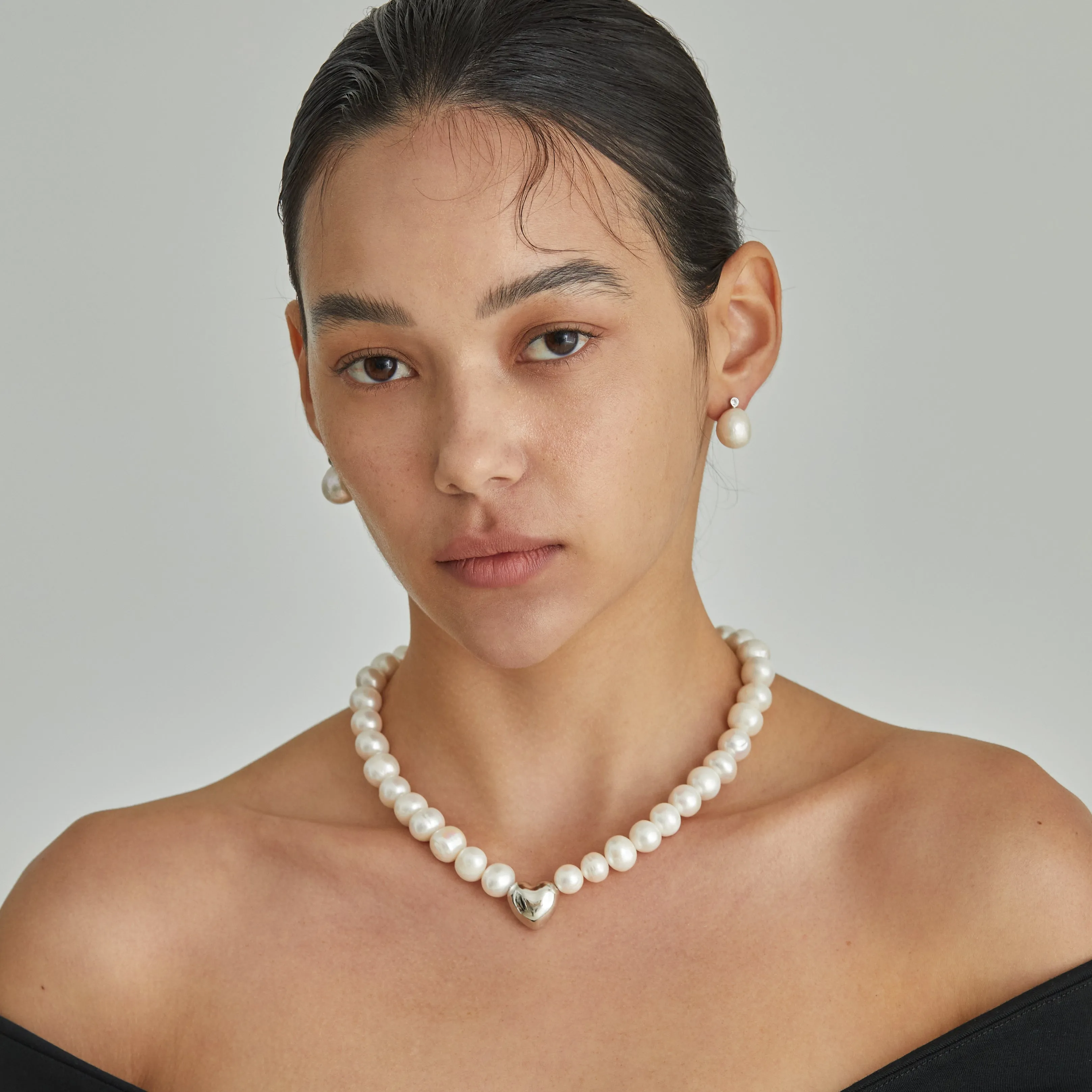 Heart Pearly Necklace