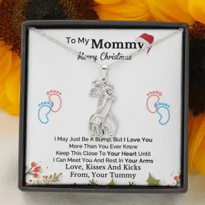 Heartfelt Christmas Gift for Mom To Be and Expecting Mom Forever Linked Necklace