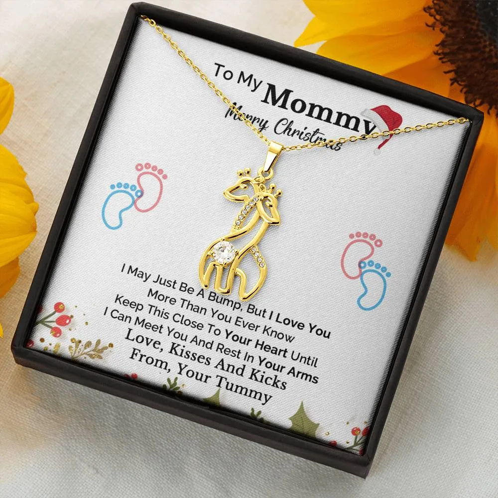 Heartfelt Christmas Gift for Mom To Be and Expecting Mom Forever Linked Necklace