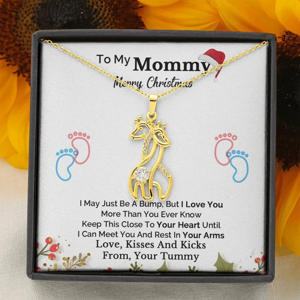 Heartfelt Christmas Gift for Mom To Be and Expecting Mom Forever Linked Necklace