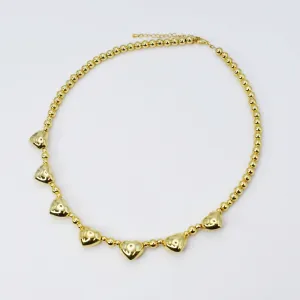 Hearts and Beads Necklace