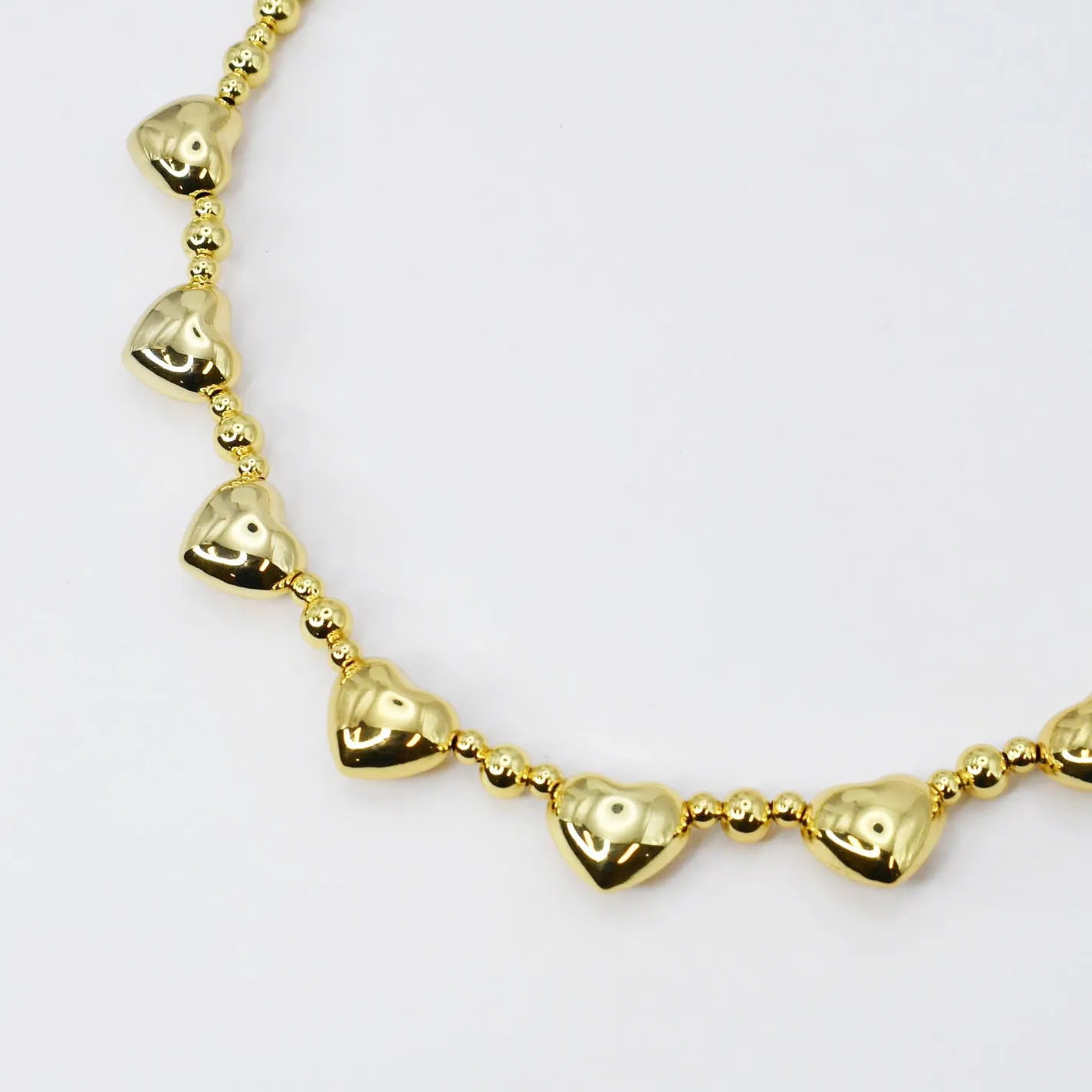 Hearts and Beads Necklace