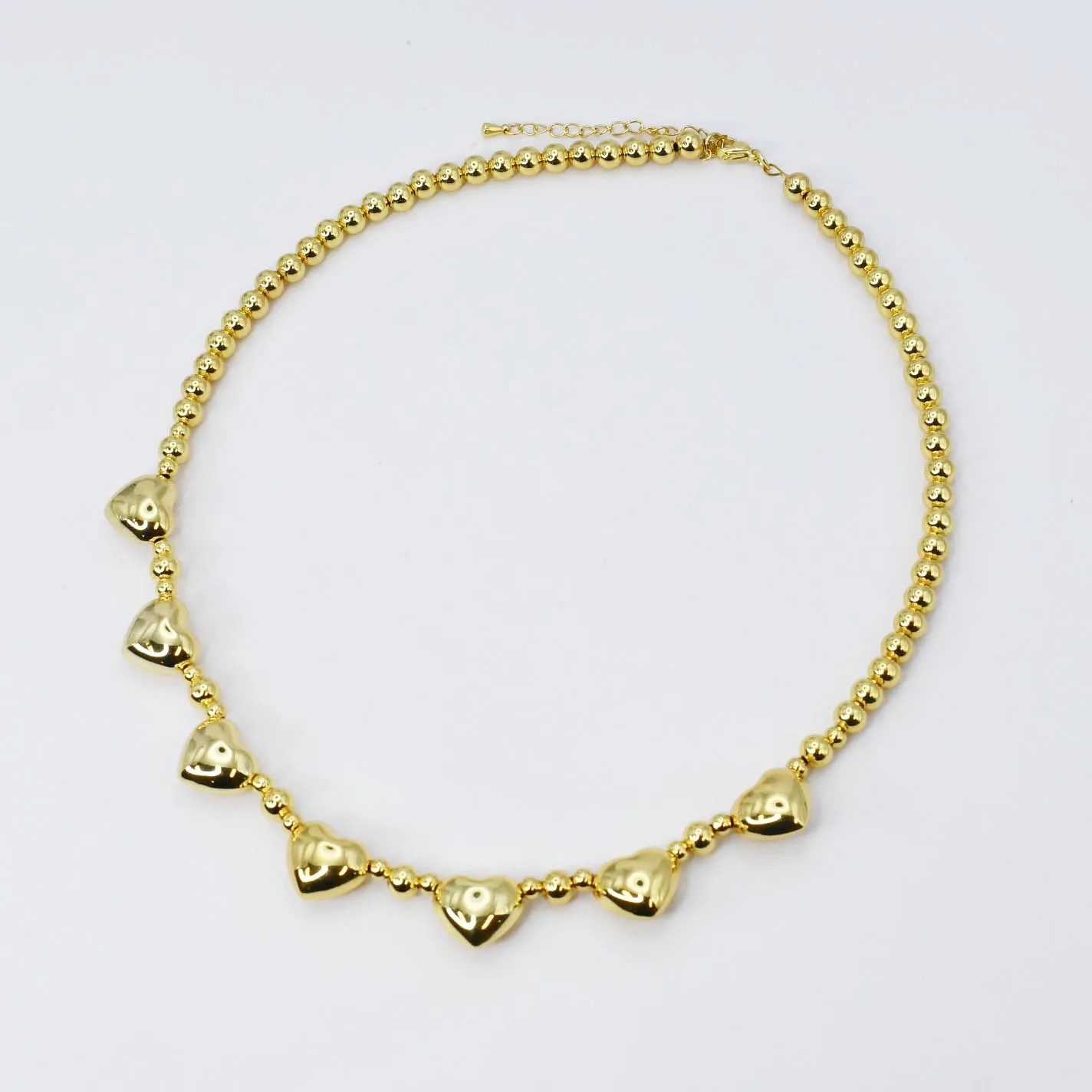 Hearts and Beads Necklace