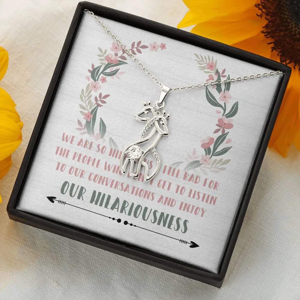 Hilarious Friends Giraffe Necklace