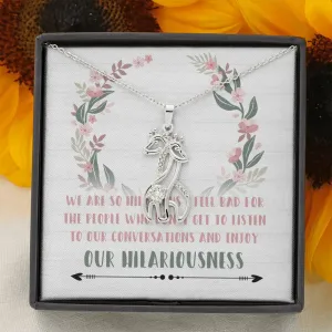 Hilarious Friends Giraffe Necklace