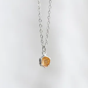 honeycomb prism necklace