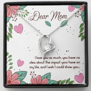 I love you so much-Forever Love Heart Necklace for Mom