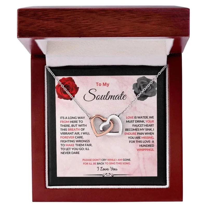Interlocking Cordate Pendant With Chain