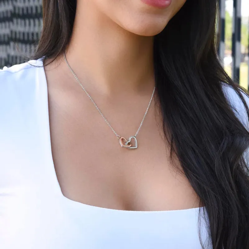 Interlocking Cordate Pendant With Chain