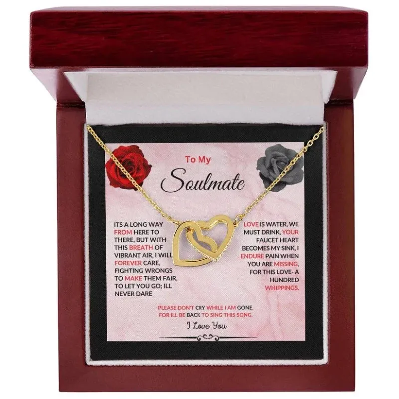 Interlocking Cordate Pendant With Chain