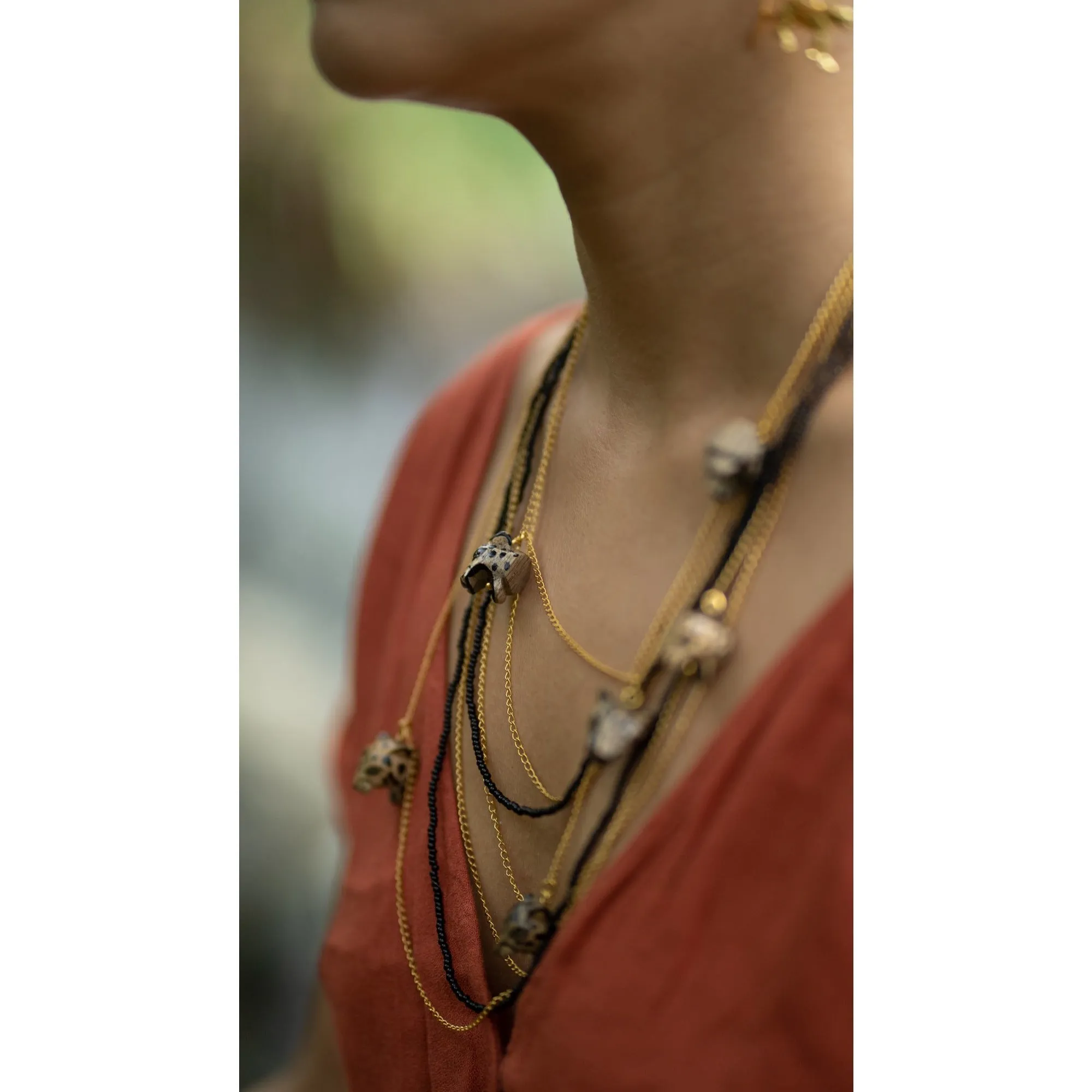 Jaguar waterfall necklace