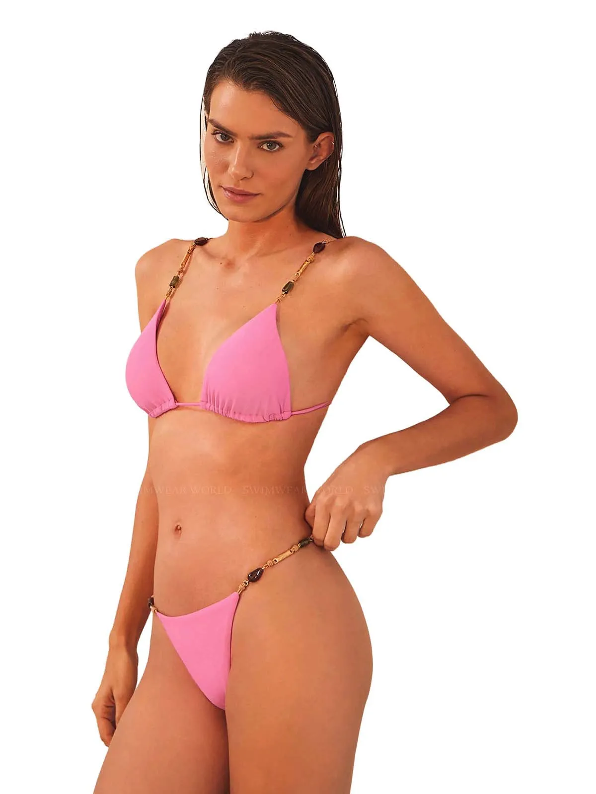 Kaia Tri Parallel-Kaia String Detail Bikini ::RET
