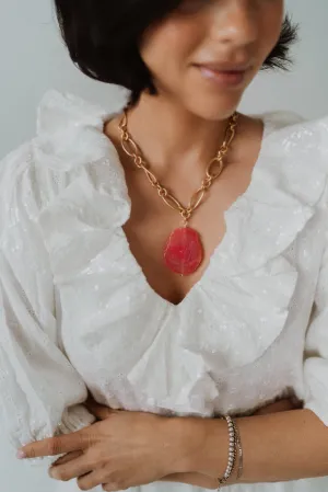 Kaley Necklace | Pink
