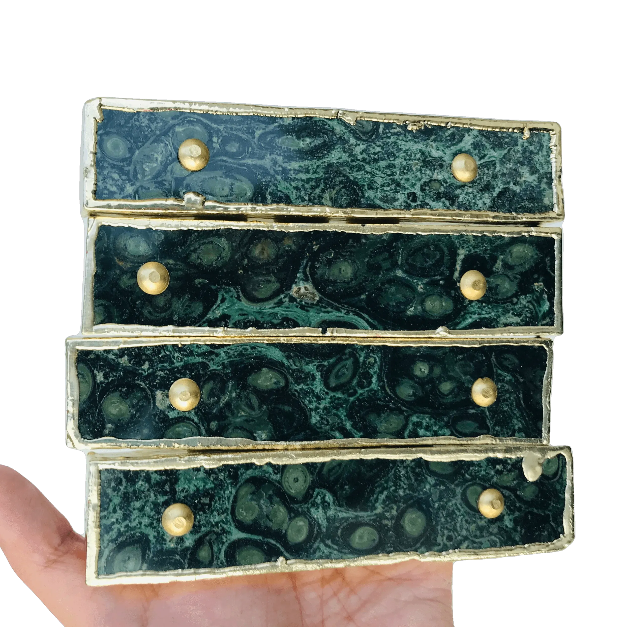 Kambaba Jasper Agate Cabinet Door Pull Handle - Set of 4