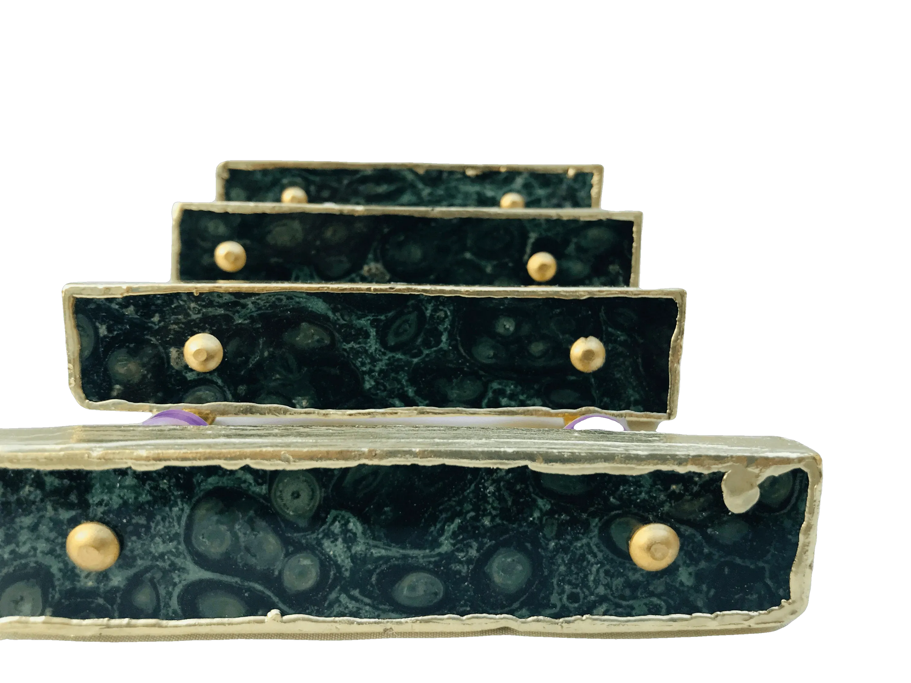 Kambaba Jasper Agate Cabinet Door Pull Handle - Set of 4