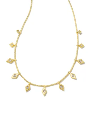 Kendra Scott Kinsley Strand Necklace - Gold & White