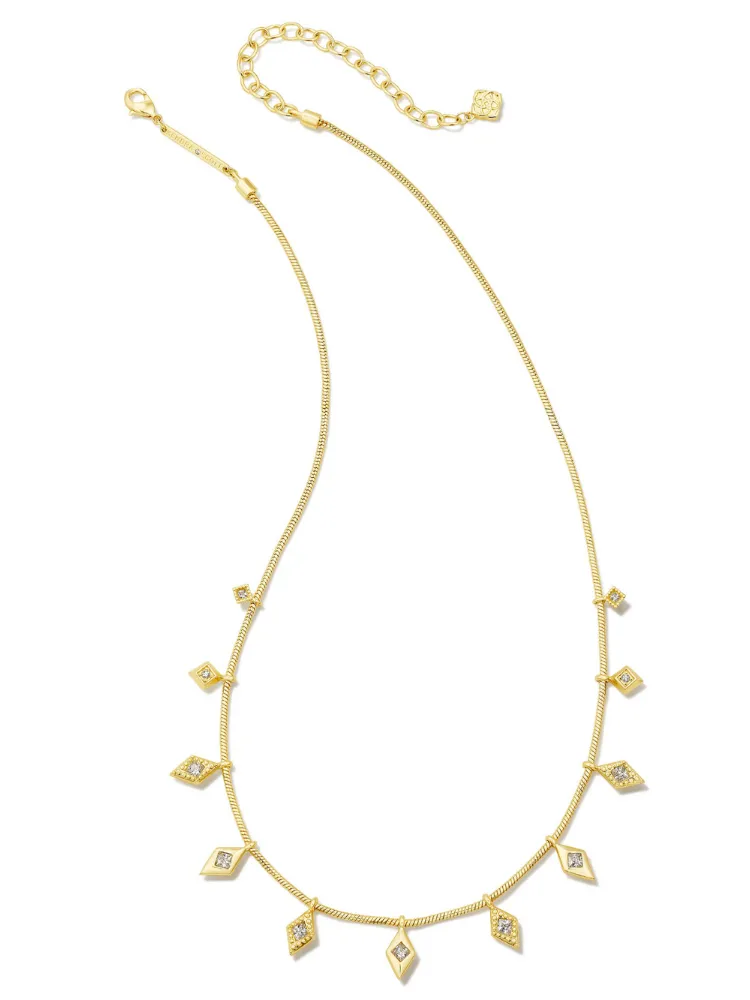 Kendra Scott Kinsley Strand Necklace - Gold & White