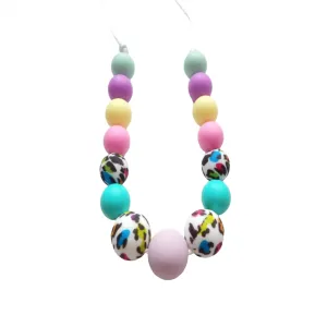 Kids Necklace- Silicone Colorful Beads