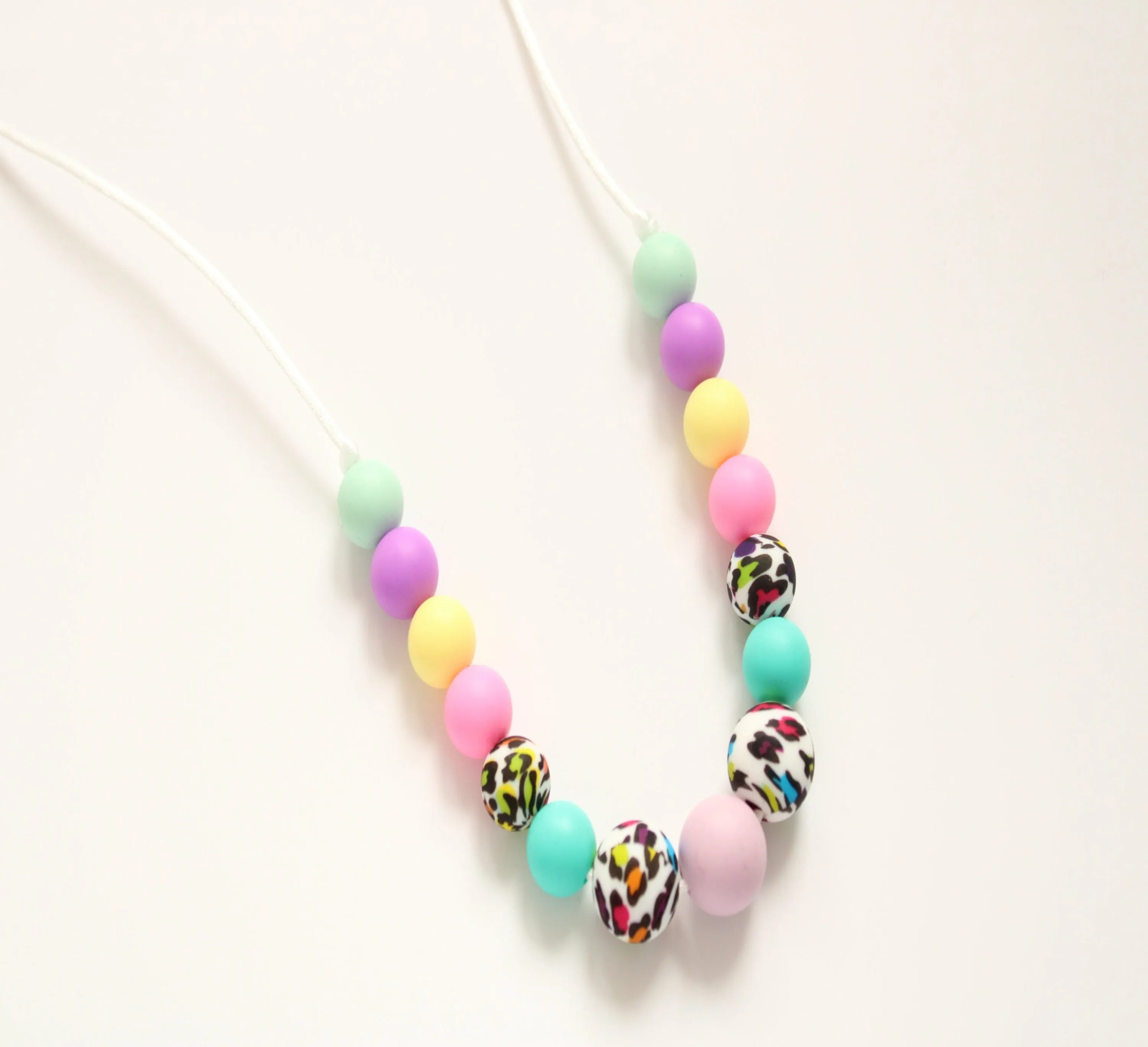Kids Necklace- Silicone Colorful Beads