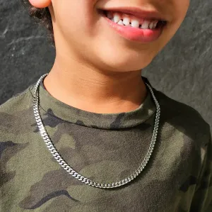 Kids' Silver Cuban Link Necklace