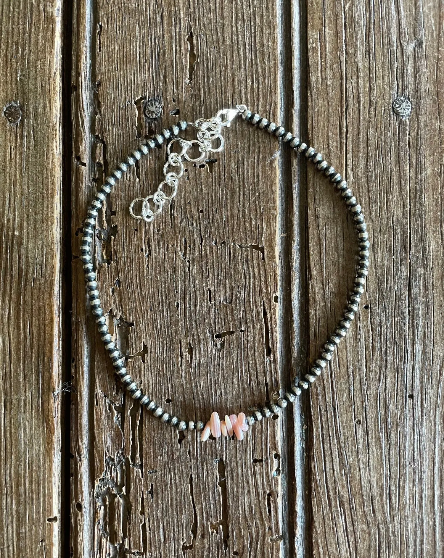 Largo Vista Pink Conch Sterling Silver Pearl Necklace