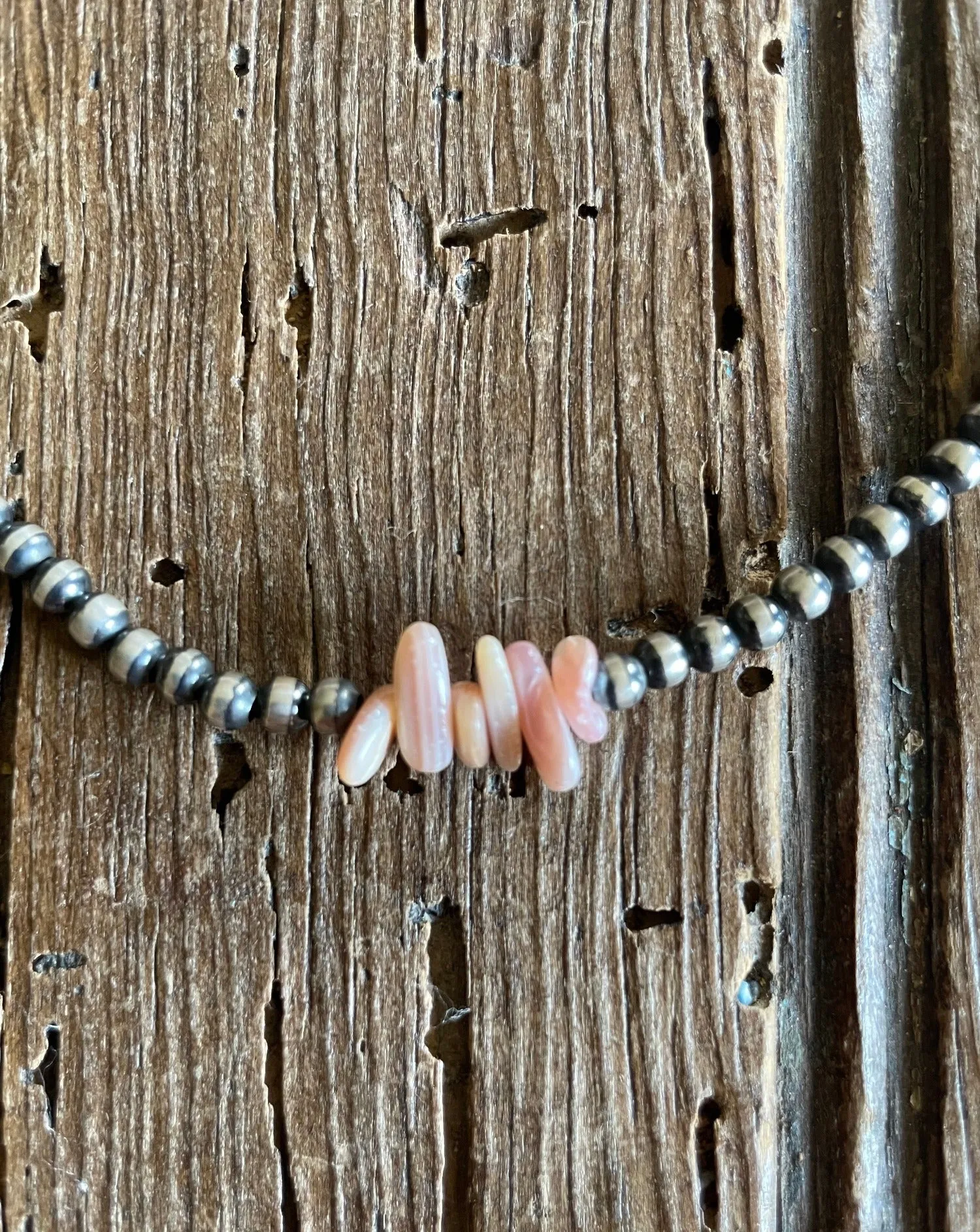 Largo Vista Pink Conch Sterling Silver Pearl Necklace