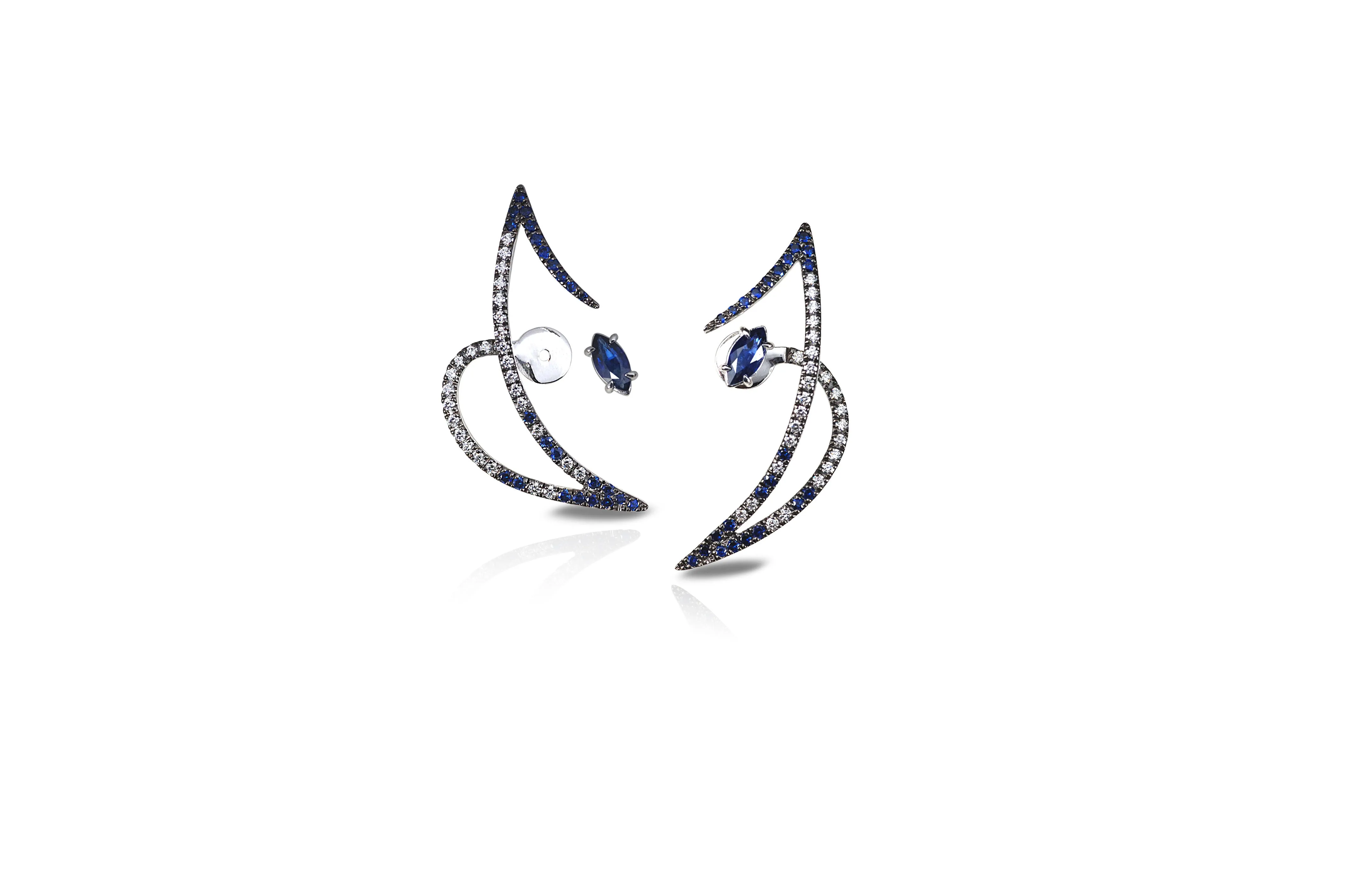 Le Phoenix Zeal  Black & White Diamond Necklace