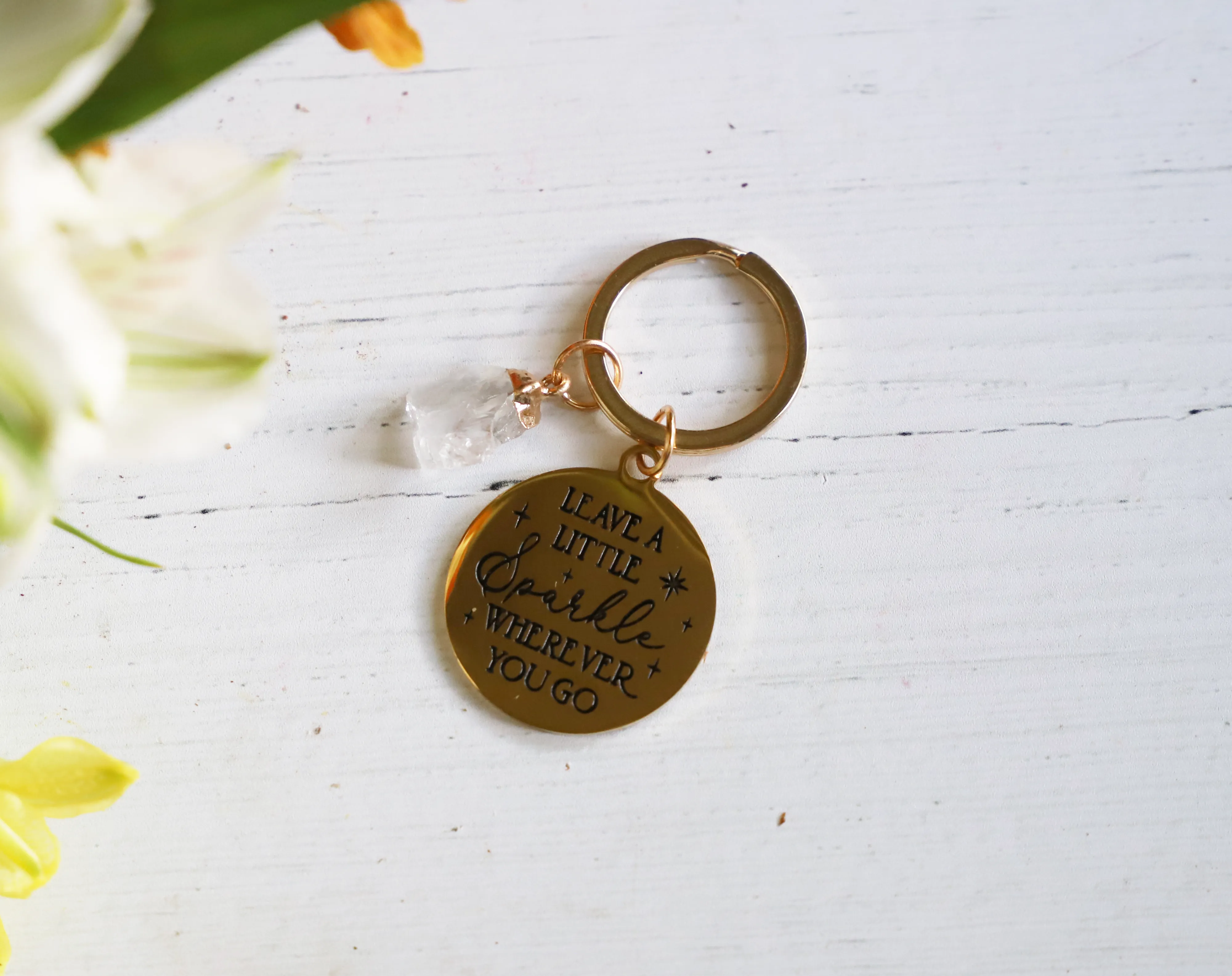Leave a Little Sparkle Keychain