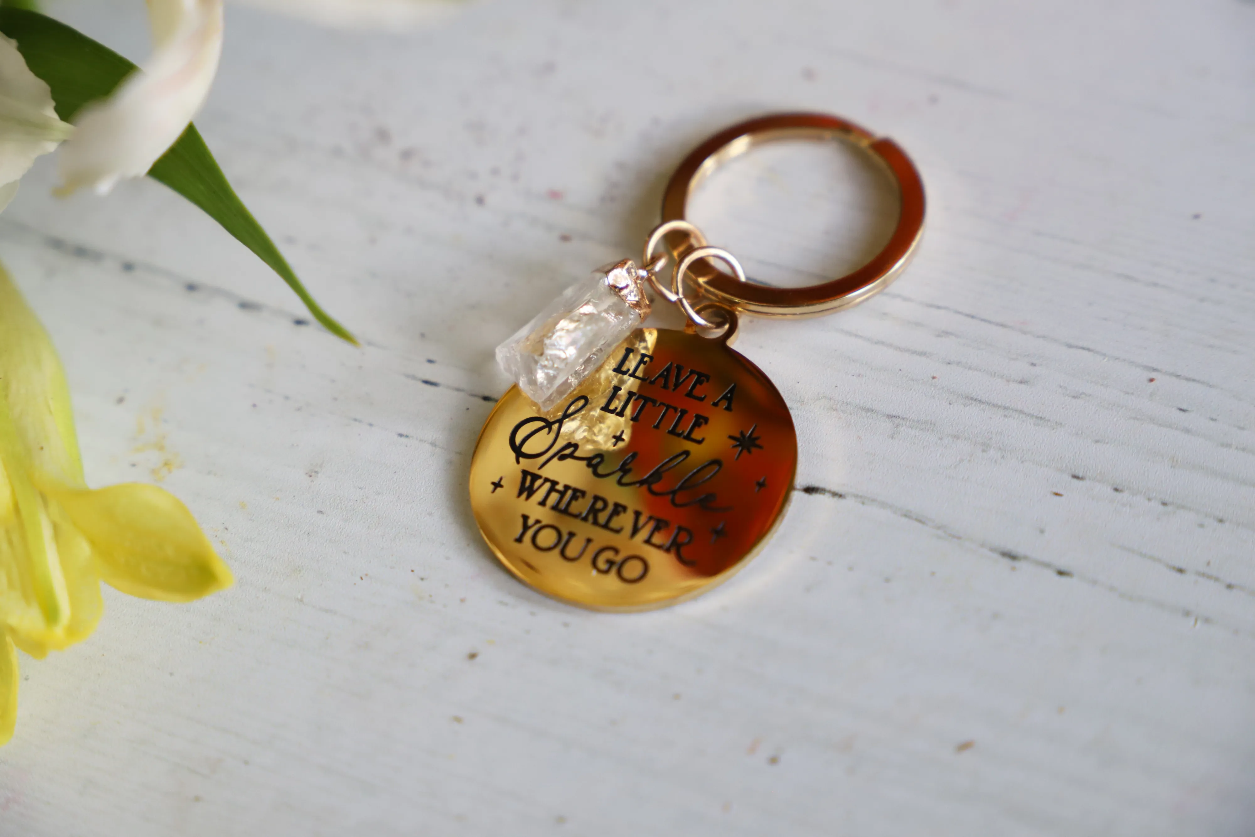 Leave a Little Sparkle Keychain