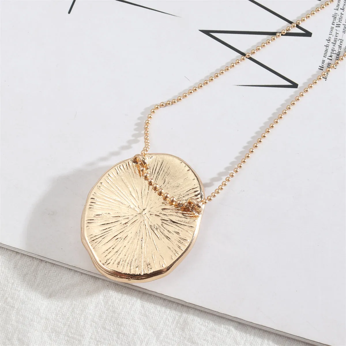 Leopard Resin & 18K Gold-Plated Oval Pendant Necklace