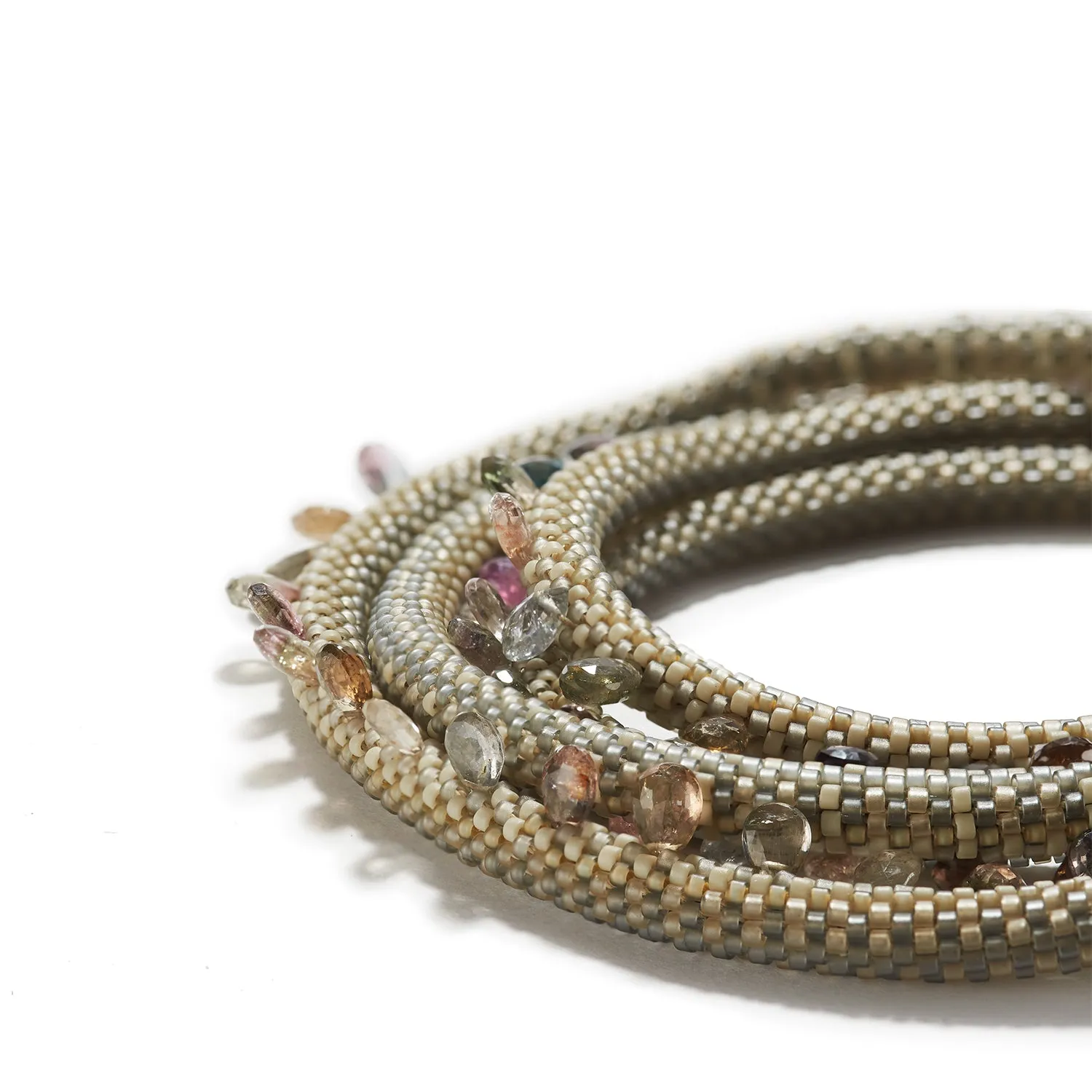 Light Tourmaline and Sapphire Necklace